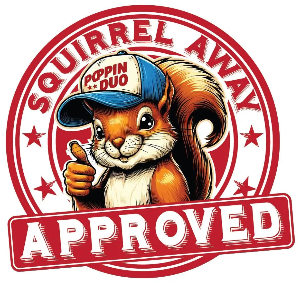 Squirrel Away Poppin Duo Sticker