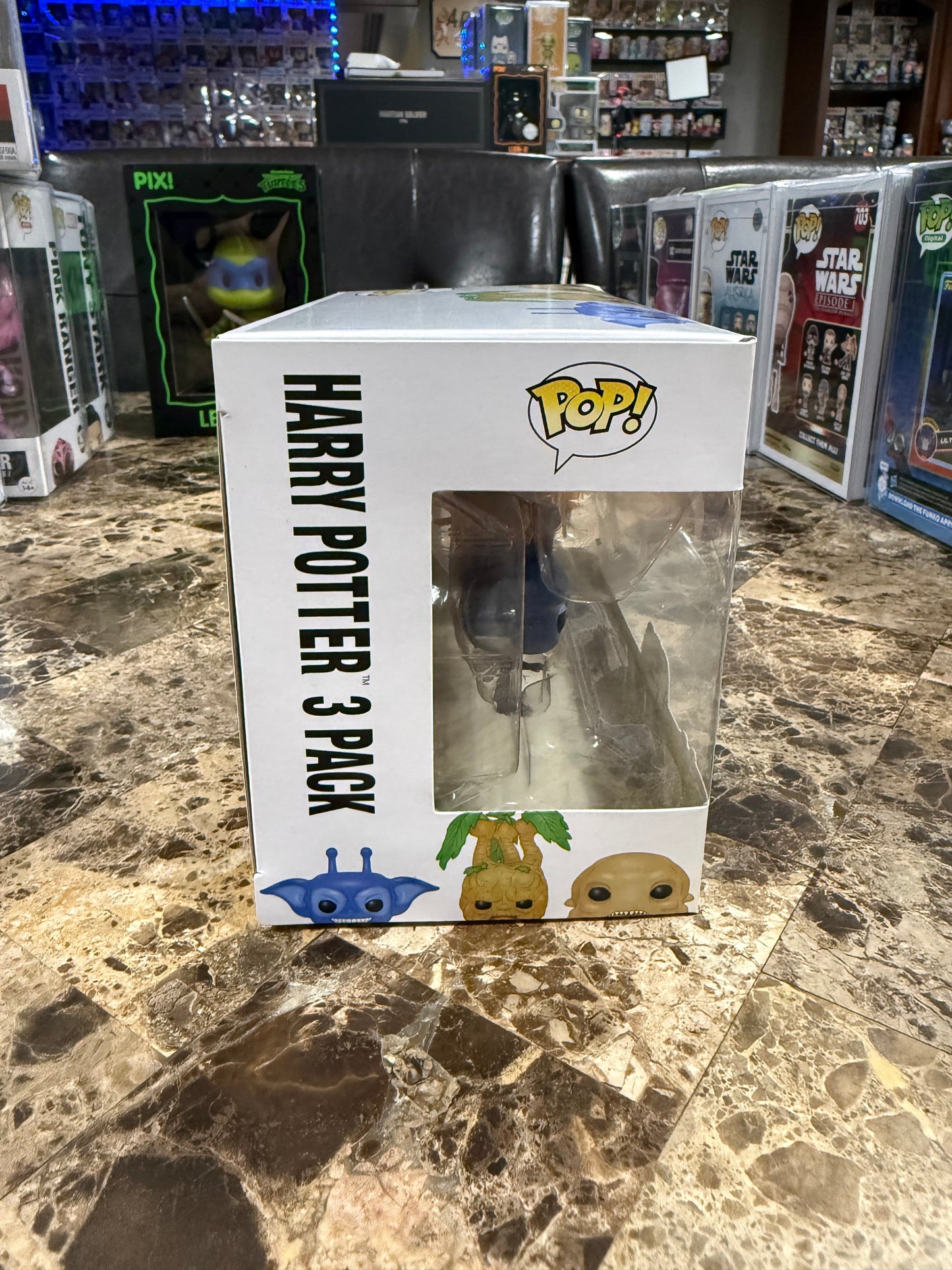 Cornish Pixie, Mandrake, and Grindylow 3 pack Funko Pop #23,24,25