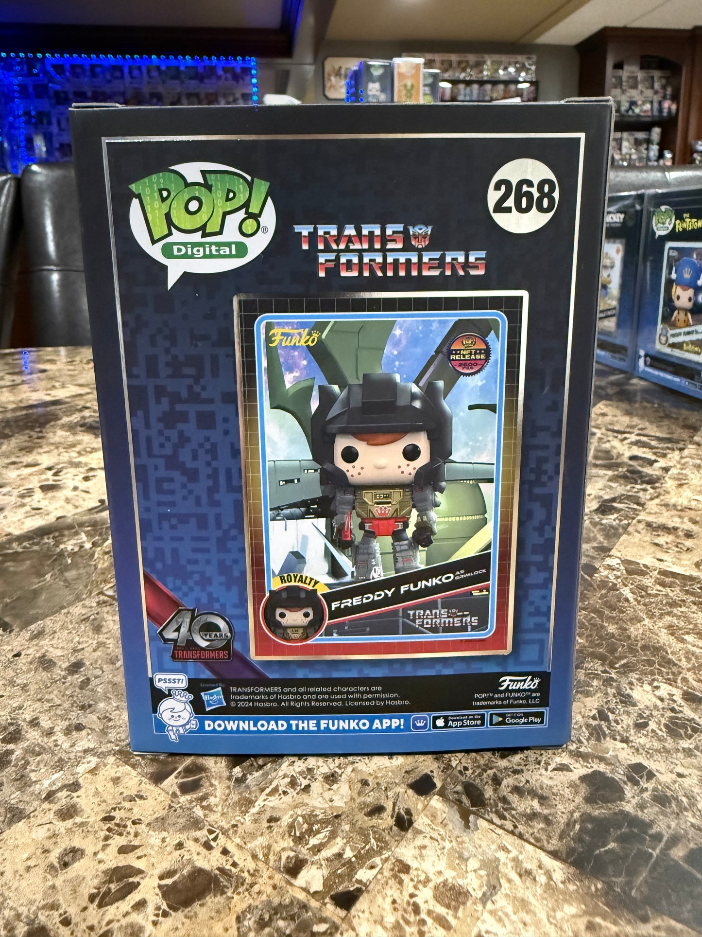 Freddy Funko as Grimlock Funko Pop #268 (Transformers NFT Release 2600 pcs)