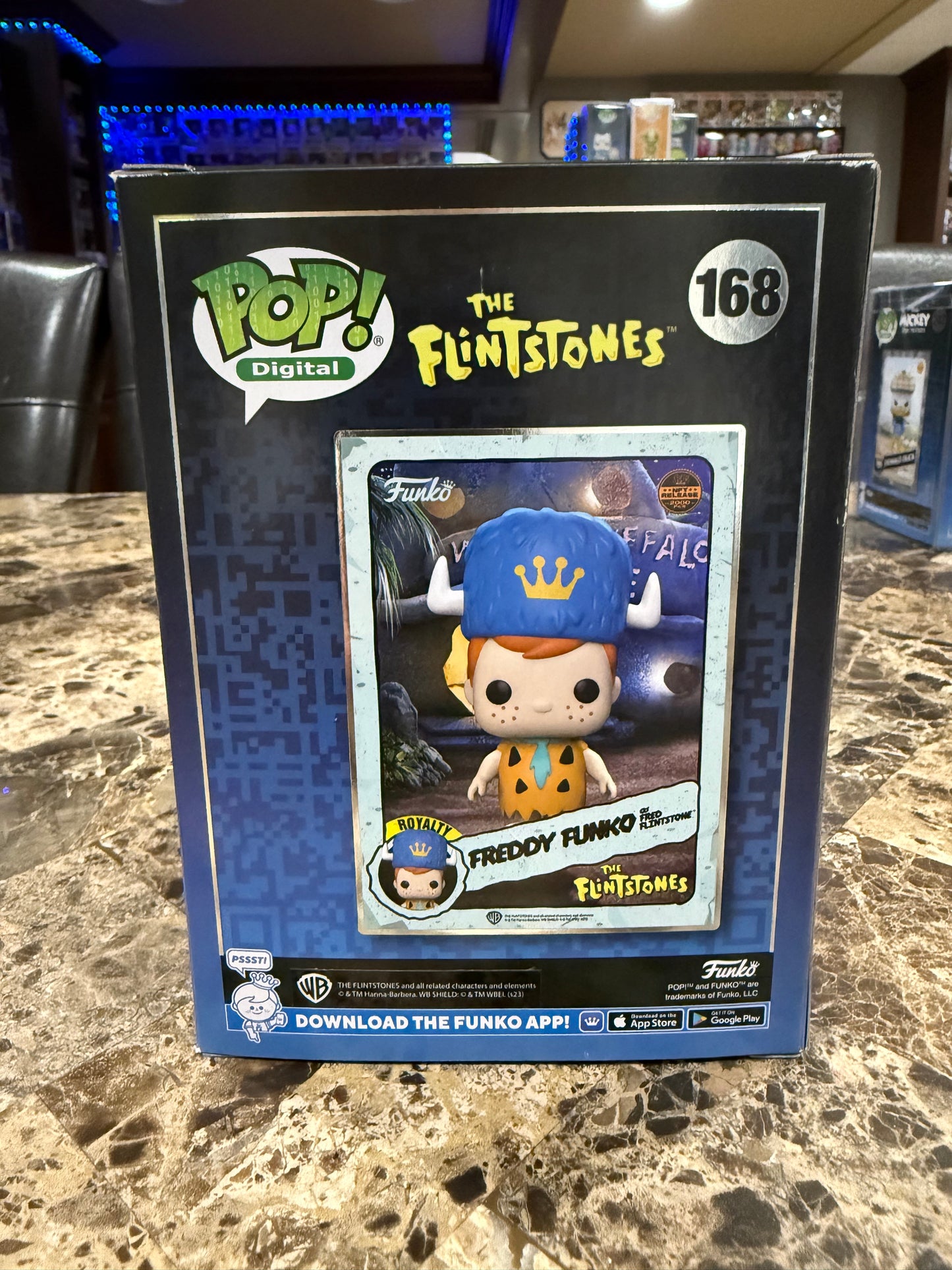 Freddy Funko as Fred Flintstone Funko Pop #168 (NFT Release 2000 pcs)