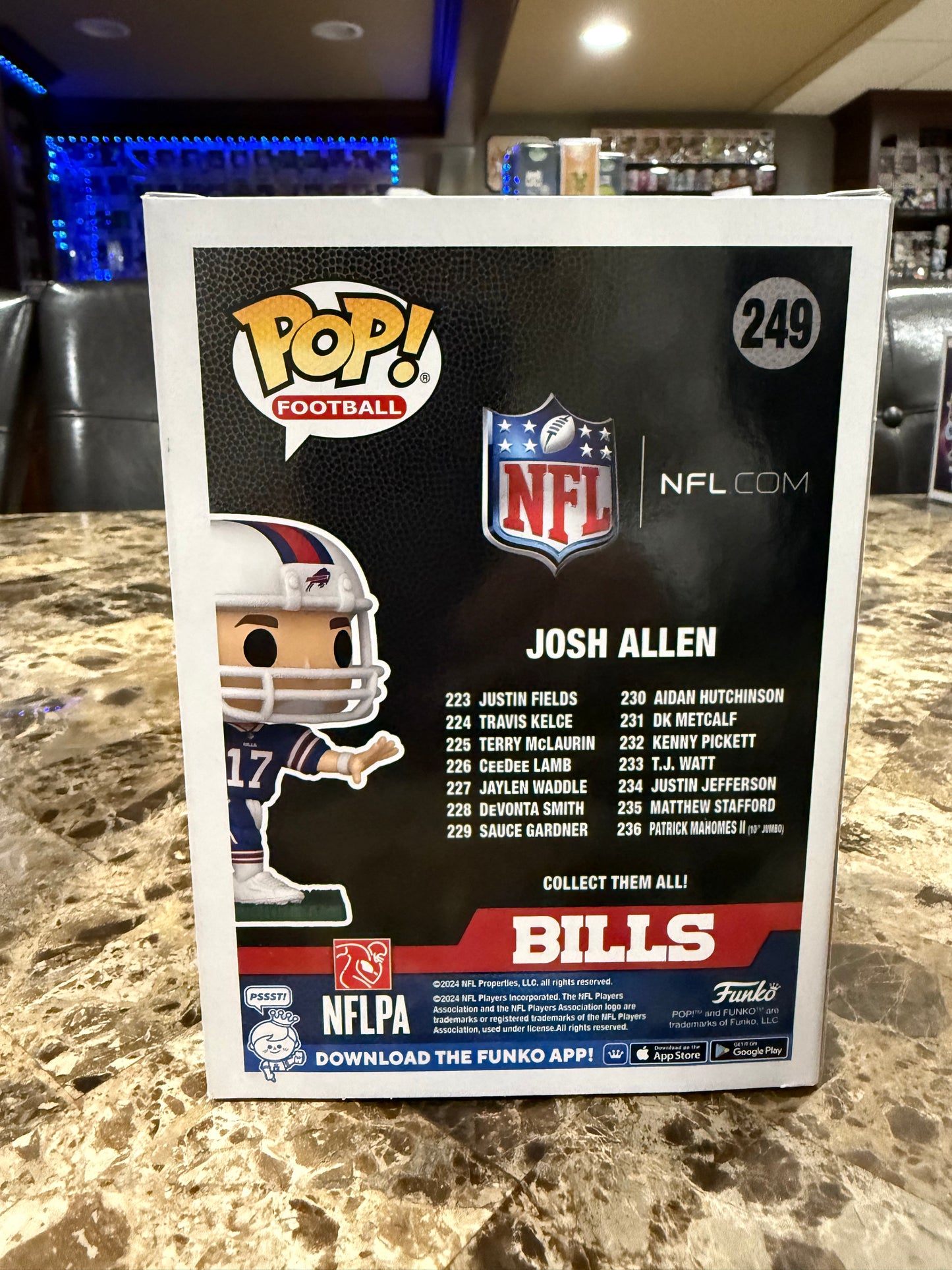 Josh Allen Funko Pop #249 (Buffalo Bills Fanatics Exclusive)