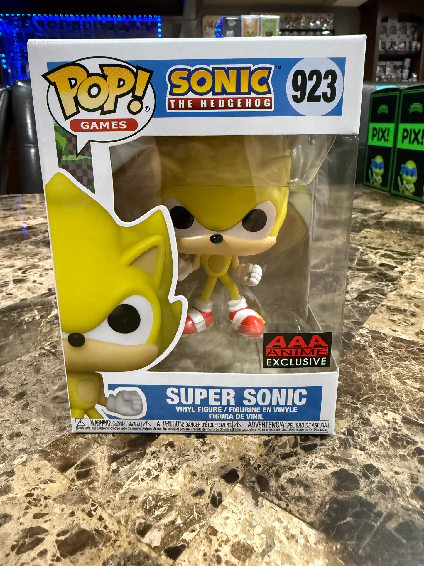 Super Sonic Funko Pop #923 (AAA Anime Exclusive)