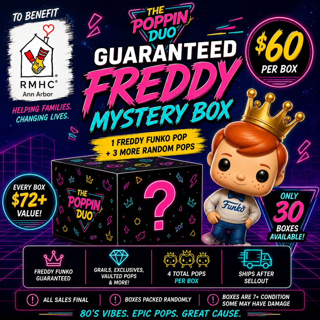 2026 CHARITY GUARANTEED FREDDY MYSTERY BOX