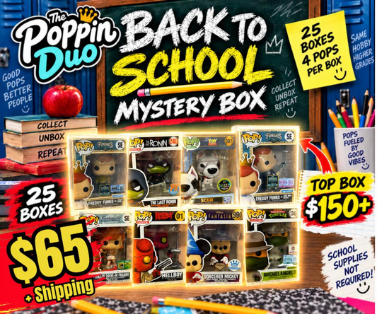 Back to School Mystery Box – 4 Pops Per Box | 25 Total | Over Value