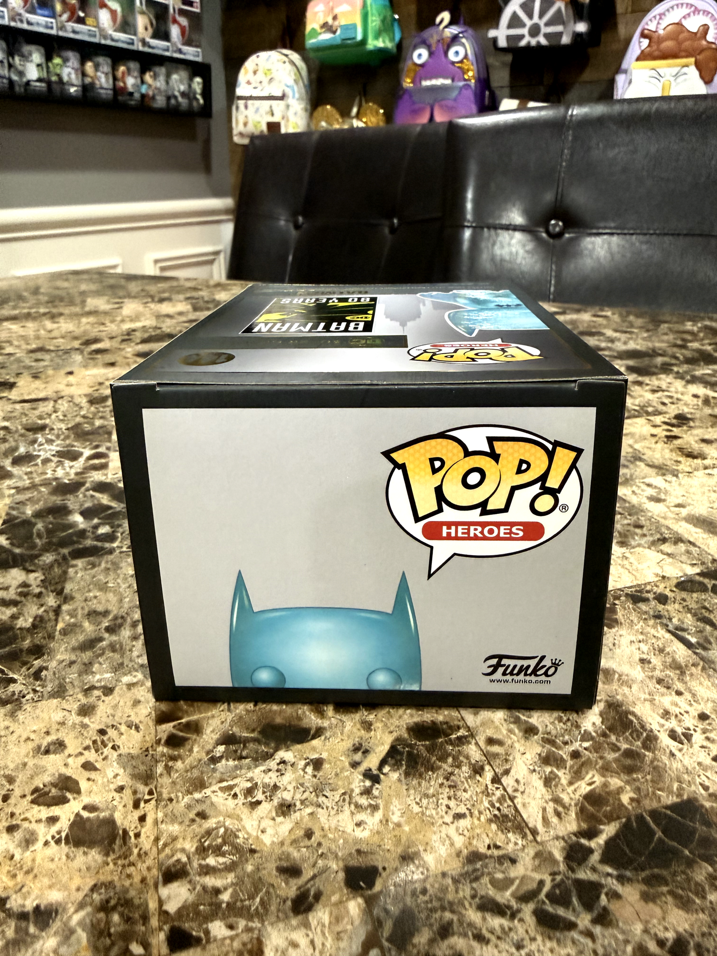 Batman (Blue Chrome, Comic-Con International Limited Edition) #144 Batman 80 Years - Funko Pop!