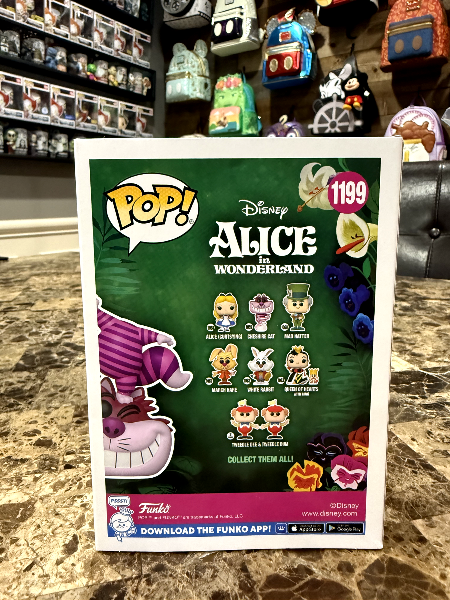 Cheshire Cat (Glows in the Dark Flocked Chase Special Edition) #1199 Alice in Wonderland - Funko Pop!
