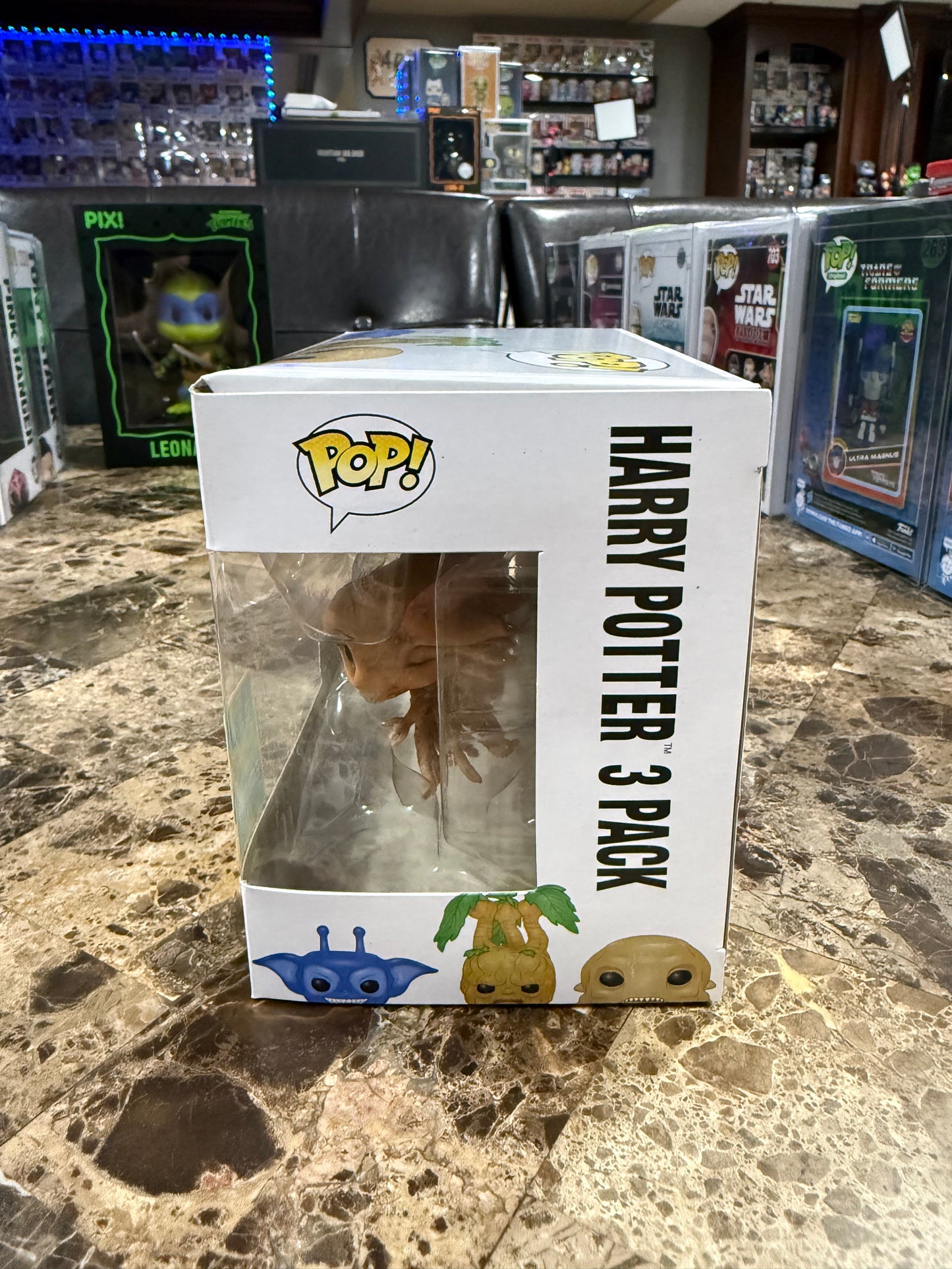 Cornish Pixie, Mandrake, and Grindylow 3 pack Funko Pop #23,24,25