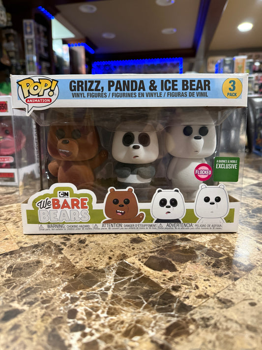 Grizz, Panda, & Ice Bear Funko Pop #3 Pack