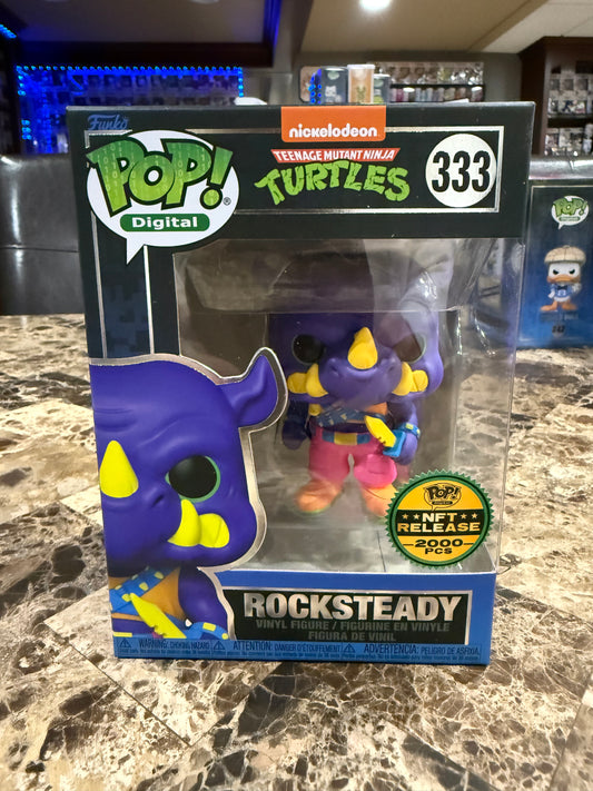 Rocksteady Funko Pop #333 (TMNT NFT Release 2000 pcs)