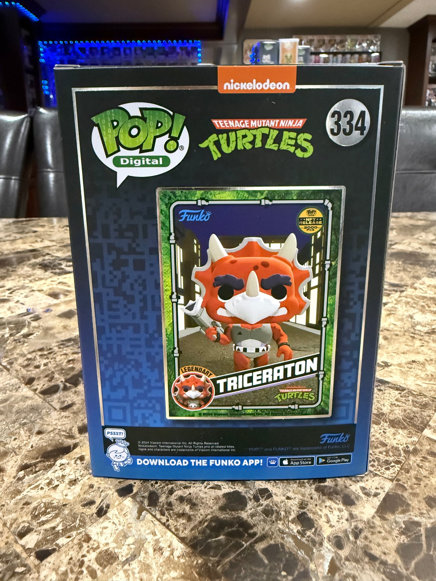 Triceraton Funko Pop #334 (TMNT NFT Release 2000 pcs)
