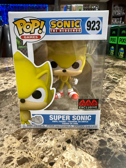 Super Sonic Funko Pop #923 (AAA Anime Exclusive)