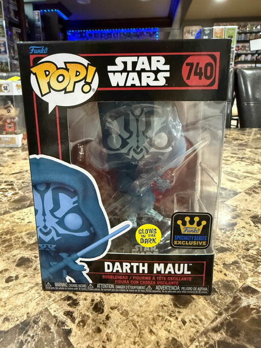 Darth Maul Funko Pop #740 (Glow in the Dark, Specialty Series Exclusive)