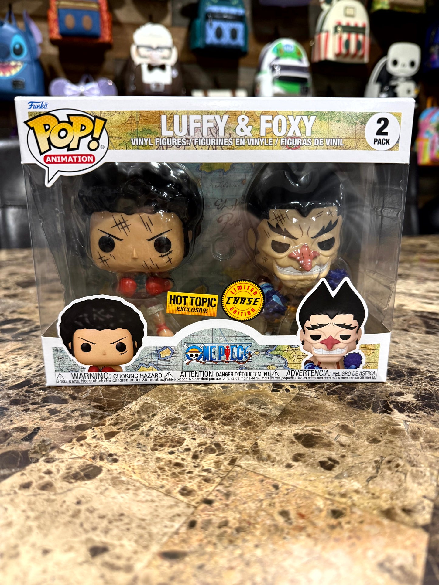 Luffy & Foxy — One Piece (2 Pack) Chase Funko Pop! Vinyl