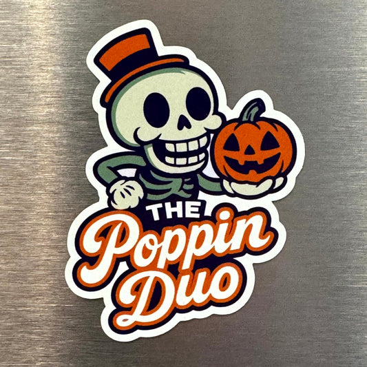 The Poppin Duo Halloween Magnet – 3" Limited Edition