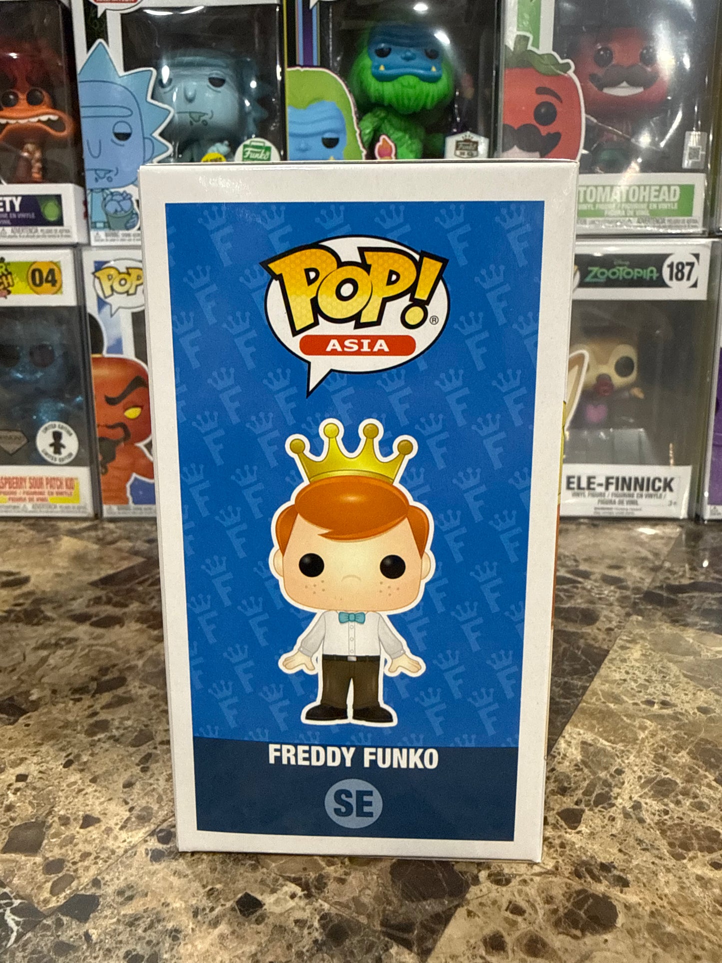 Freddy Funko As Love Combrat (Blacklight) Autographed by Ron English — Pop! Asia #SE Funko Pop! Vinyl