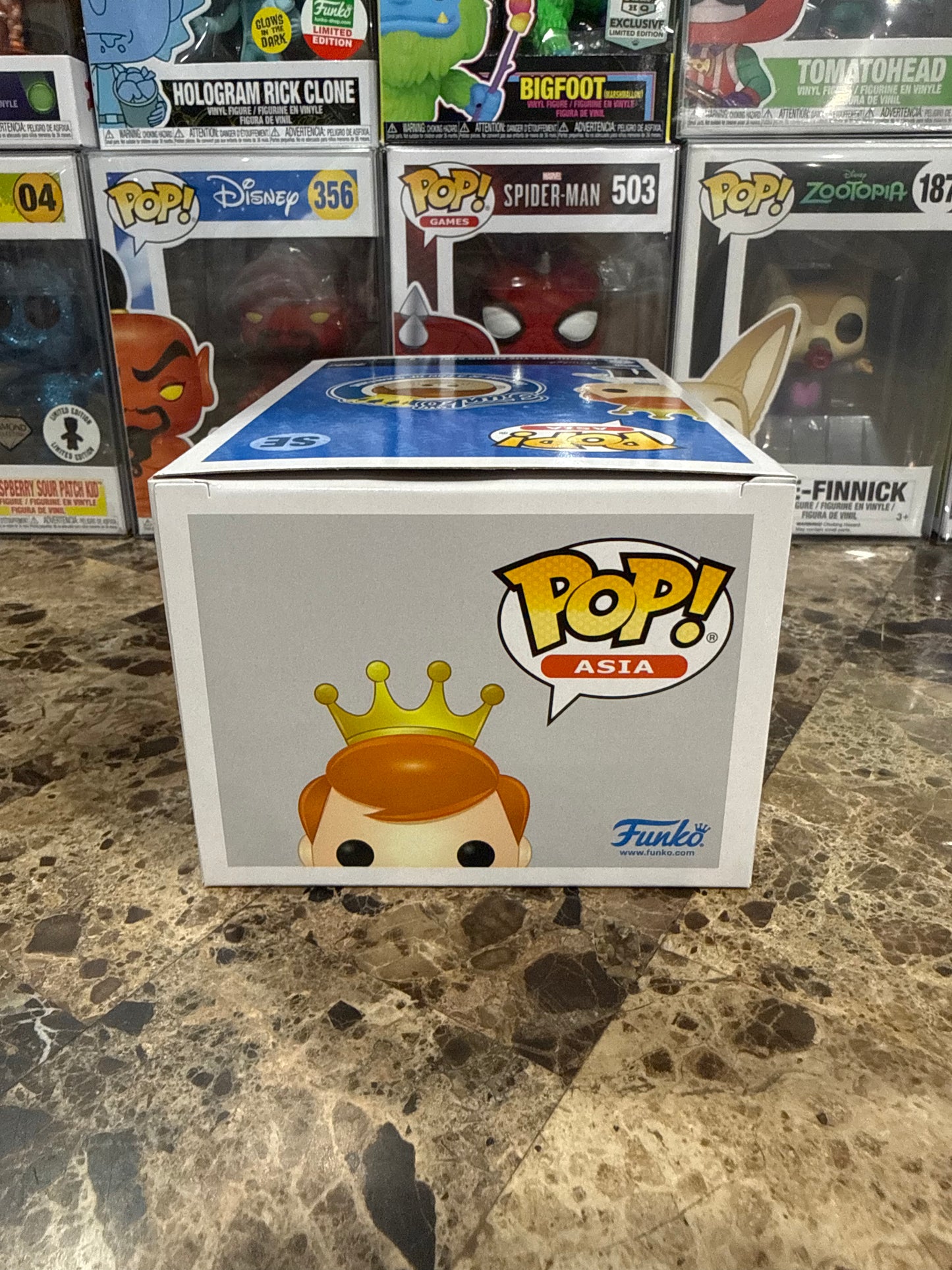 Freddy Funko As Love Combrat (Blacklight) Autographed by Ron English — Pop! Asia #SE Funko Pop! Vinyl