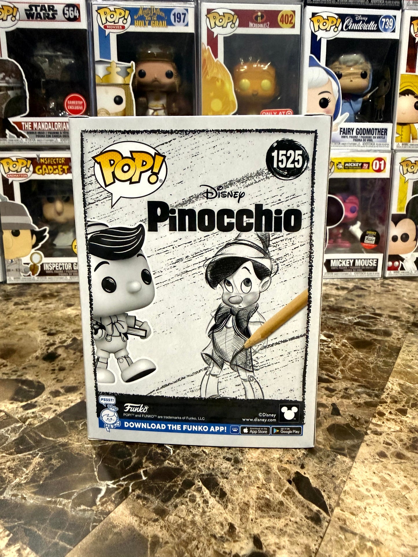 Pinocchio (Black & White) — Pinocchio #1525 Funko Pop! Vinyl