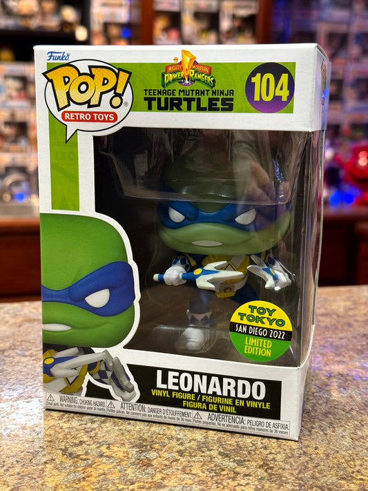 Leonardo — Teenage Mutant Ninja Turtles x Mighty Morphin Power Rangers #104 Funko Pop! Vinyl