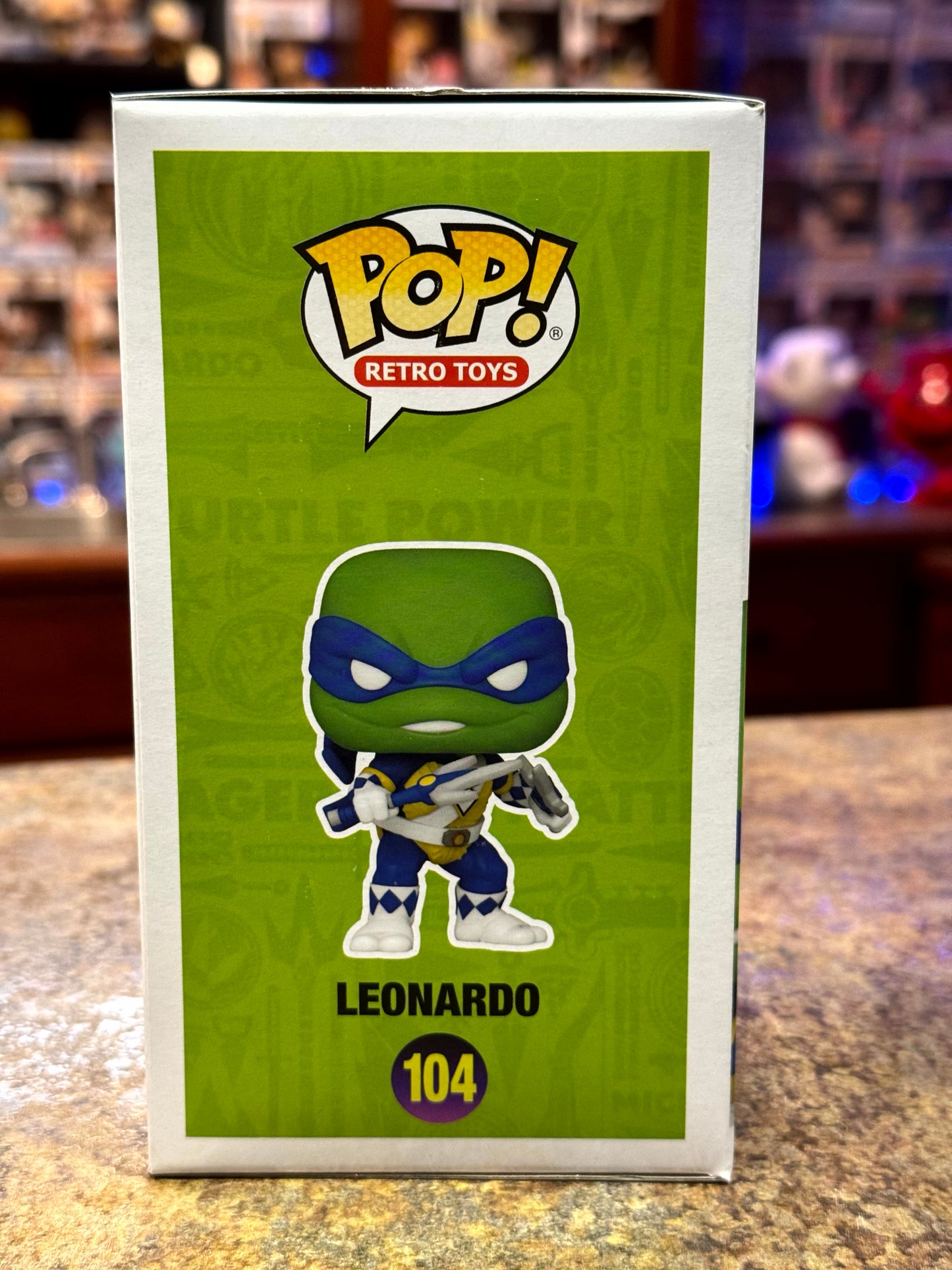Leonardo — Teenage Mutant Ninja Turtles x Mighty Morphin Power Rangers #104 Funko Pop! Vinyl