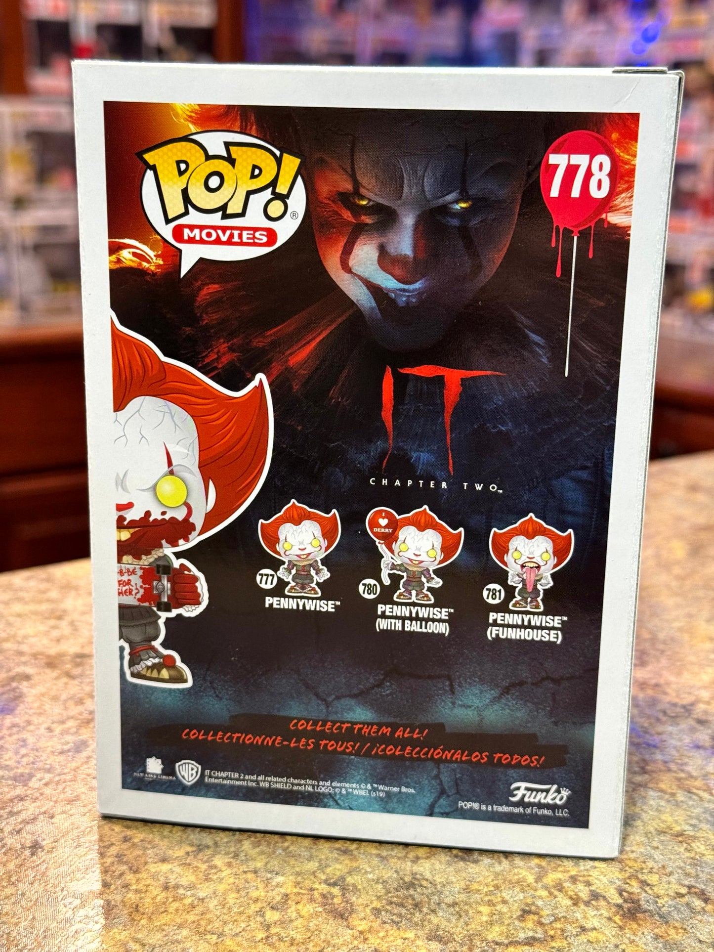 Pennywise with Skateboard — IT Chapter Two #778 Funko Pop! Vinyl