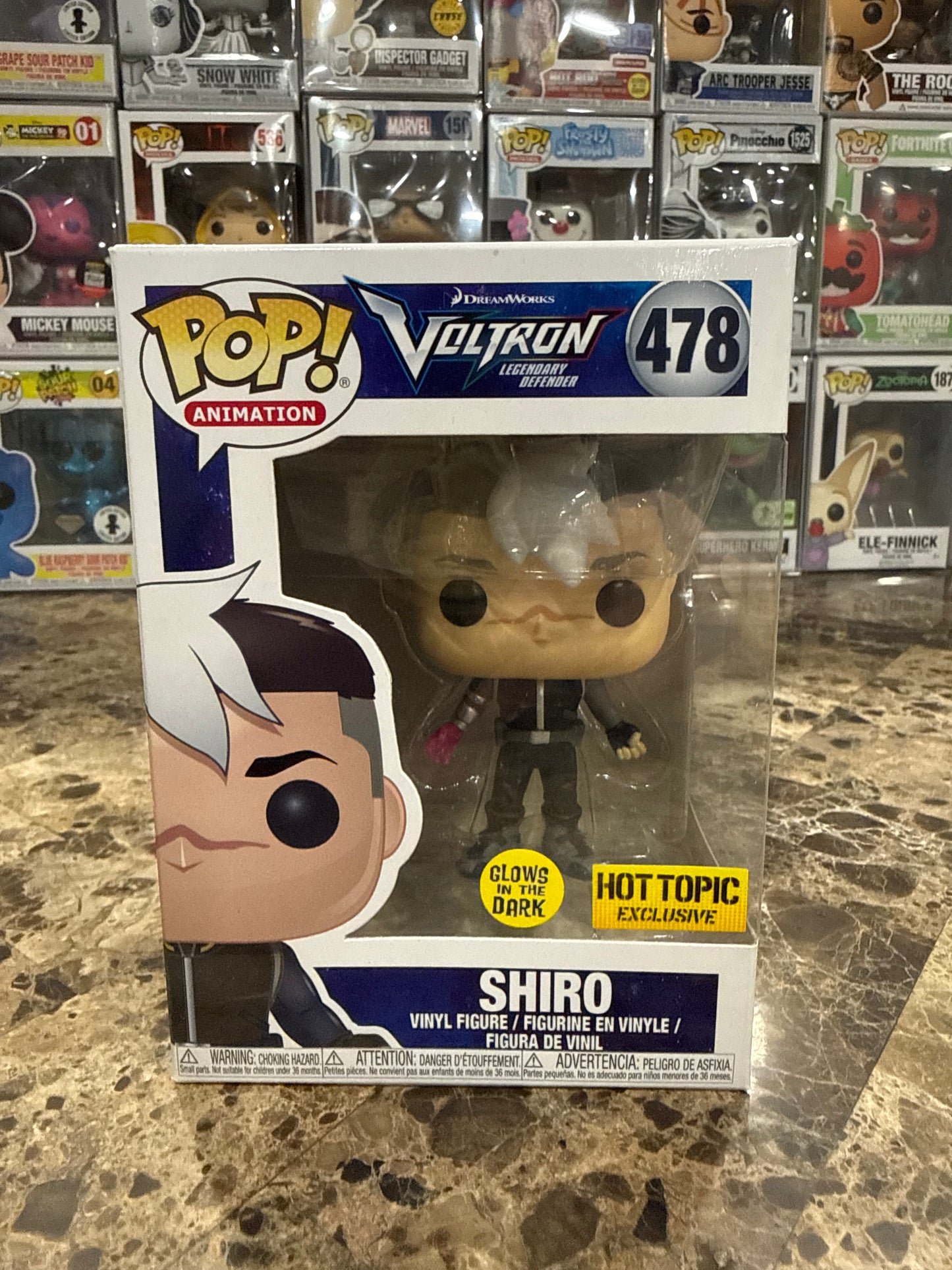 Shiro (Glow in the Dark Hot Topic Exclusive) #478 Voltron: Legendary Defender - Funko Pop!