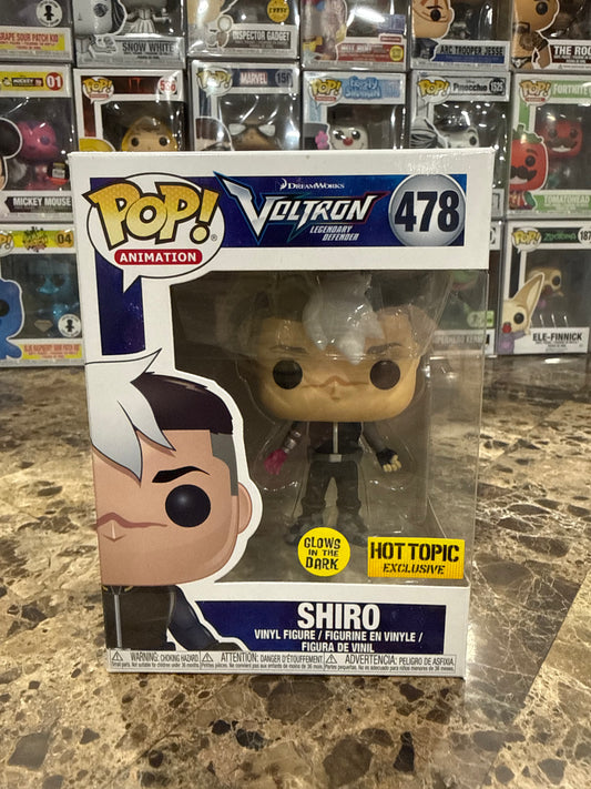 Shiro (Glow in the Dark Hot Topic Exclusive) #478 Voltron: Legendary Defender - Funko Pop!