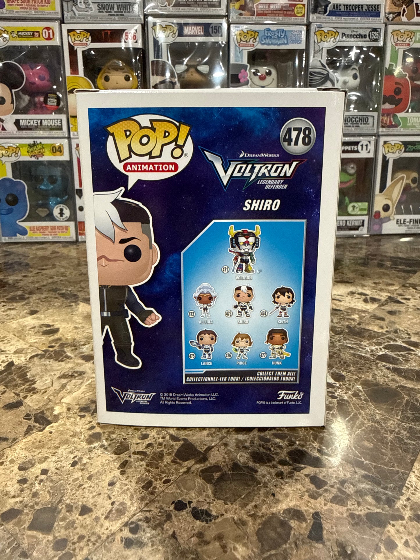 Shiro (Glow in the Dark Hot Topic Exclusive) #478 Voltron: Legendary Defender - Funko Pop!