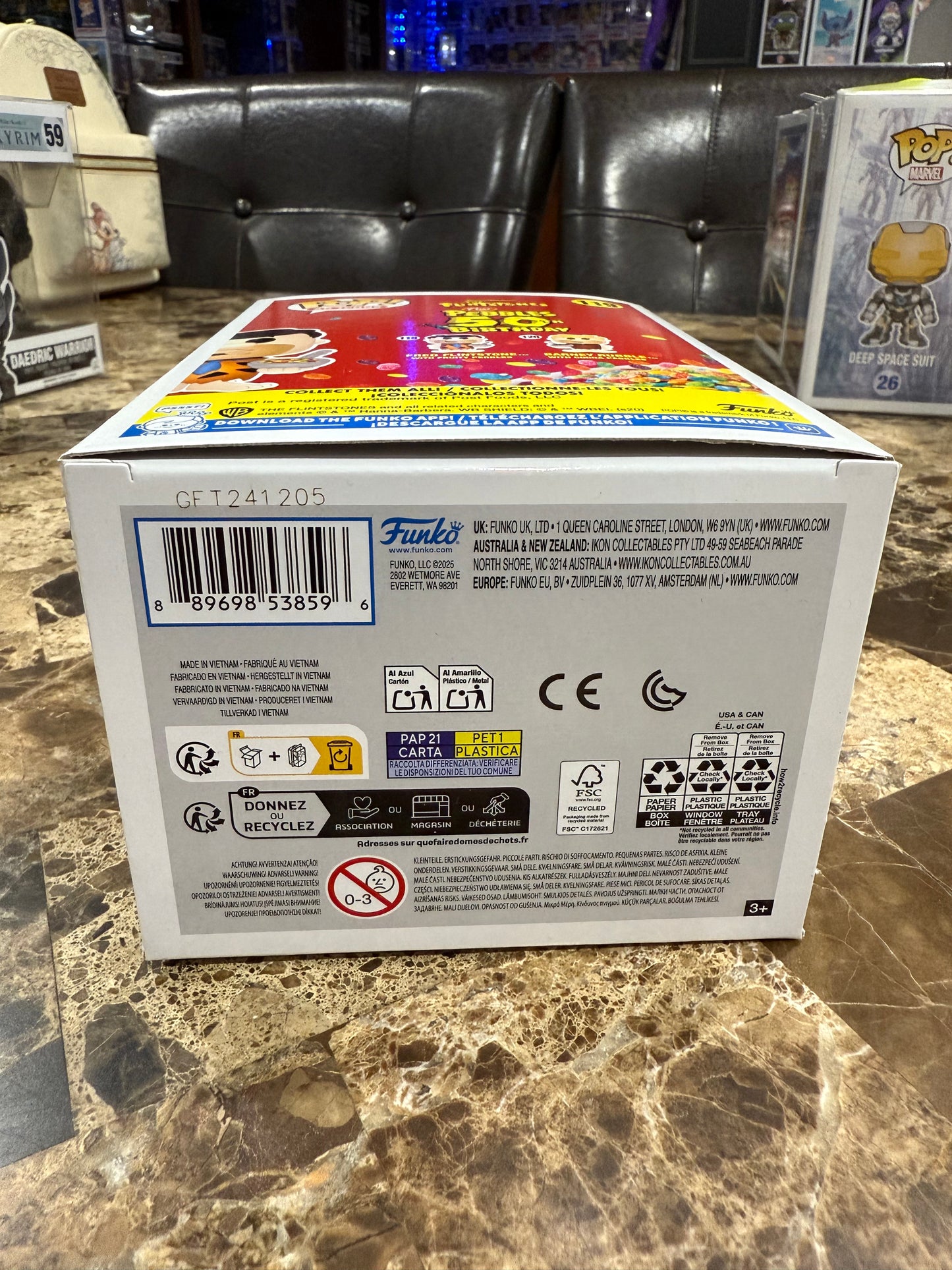 Fred Flintstone with fruity pebbles Funko Pop #119